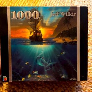 Jeff Wilkie 1000 piece jigsaw puzzle - Pirates Paradise , H1955, 2005 Mattel